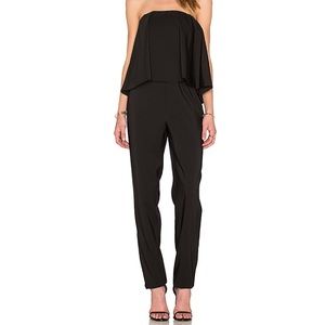 WAYF Strapless Jumpsuit in Black NWT Sz small